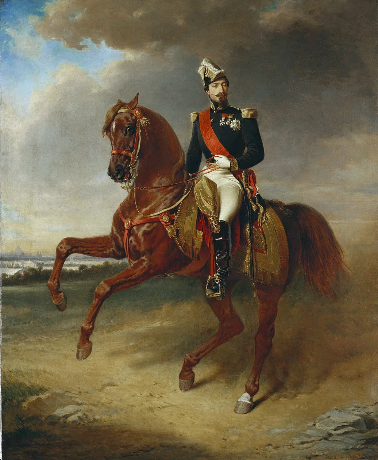 Portrait of Napoleon III in 1856