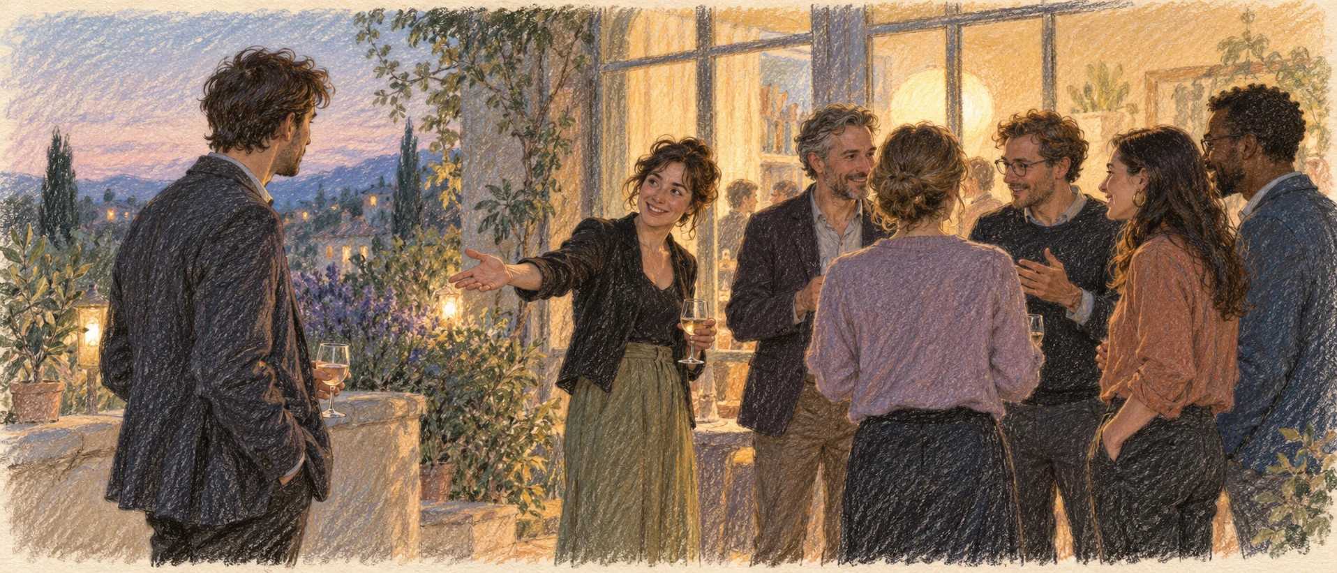 A colleague is welcomed into an influential informal gathering.